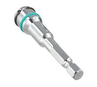 Adattatore a bussola esagonale per chiavi a cricchetto da 1/4", struttura in acciaio con ritenzione a molla, dimensioni dado 8 mm e 10 mm, lunghezza 62 mm (8 mm)