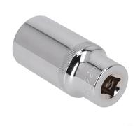 Adattatore a bussola esagonale profondo da 3/8 di pollice per driver di chiavi a bussola, materiale in acciaio al cromo vanadio con finitura cromata per prevenire (22 mm)