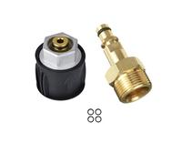 Adattatore a connessione rapida per idropulitrice in ottone M22 14 mm Tubo connettore rapido e scollegamento per idropulitrice conversione tubo pistola per Karcher K2 K3 K4 K5 K6 K7 Series