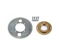 Adattatore a cricchetto for ruota libera, pignone posteriore for catena, for 55T/65T/80T 25H 158L, Go Kart, Scooter, Bike(65T Set A)