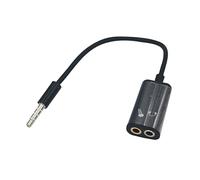 Adattatore a doppia porta da 3,5 mm: dispositivi audio con cavo splitter stereo, splitter di linea del segnale | Estensore per gatti compatto leggero per utenti di tablet, Connettore