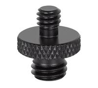 Adattatore a doppia testa da 1/4" maschio a 1/4" o 3/8" maschio adattatore filettato per treppiedi luce di riempimento supporto per fotocamera gabbia fotocamera digitale vite di conversione