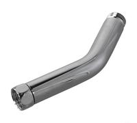 Adattatore a gomito per soffione doccia a 135° con attacco G1/2, connettore doccia in acciaio inox cromato per doccetta e spray superiore, strumento di installazione per sistema doccia bagno (L)