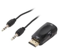 Adattatore A-HDMI-VGA-02 HDMI 1.4 Colore: Nero Caratteristiche: Full HD GEMBIRD
