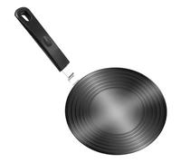 Adattatore a induzione, 24 cm, piastra adattatore a induzione con manico rimovibile, adattatore a induzione per l'uso di pentole a induzione (nero)