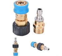 Adattatore a innesto rapido da 22 mm a 14 mm per idropulitrice ad alta pressione, connettore M22F/M22M con meccanismo da 11,6 mm, accessori robusti Kärcher e altre marche, blu