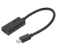 Adattatore A-MDPM-HDMIF-02 DisplayPort 1.2, HDMI 1.3 0,15m Colore: Nero GEMBIRD