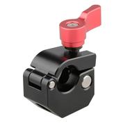 Adattatore a morsetto singolo standard da 15 mm, con morsetto a rilascio rapido da 1/4 pollici da 3/8 pollici a 16 per lampeggio/video di montaggio della luce, monitor/microfono
