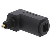 Adattatore A-OPTL-01 presa Toslink, connettore Toslink angolato nero GEMBIRD