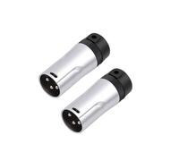 Adattatore A Saldare per Microfono XLR Connettore A Saldare Maschio XLR A 3 Pin Placcato Oro Spina Audio XLR Maschio Ad Angolo Retto Regolabile A 90