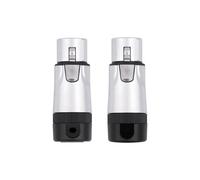 Adattatore A Saldare per Microfono XLR Connettore A Saldare Maschio XLR A 3 Pin Placcato Oro Spina Audio XLR Femmina Ad Angolo Retto Regolabile A 90