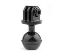 Adattatore a sfera per fotocamera subacquea da 2,5 cm, in lega di alluminio, supporto per lampada di riempimento, fotografia subacquea, snorkeling, rosso, blu, nero (nero)