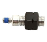 Adattatore specchio HIGHSIDER M10 x 1,25 mm filetto sinistro a M6, nero, nero