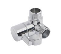 Adattatore a T 3 Vie G1/2 Supporto Soffione Doccia Valvola Sdoppiatore Deviatore