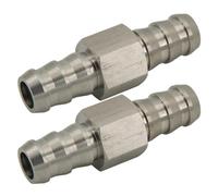 Adattatore a T con serratura a spinato a pressione, adattatori a T per autoveicoli con morsetti, design a forma di pagoda in alluminio robusto per linee 'olio da 1/2 o 3/8