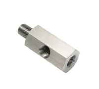 Adattatore a T sensore pressione olio 1/8NPT 1/8BSPT M10 M14 M12 da 1,5 a 1/8 NPT Indicatore linea di alimentazione turbo Sensori livello olio motore auto(1-8BSPT)
