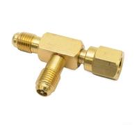 Adattatore a T svasato maschio 1/4 per collegamento vacuometro, compatibile con collettore