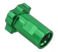 Adattatore a tazza per spruzzatore rapido per connettore da 1,5 mm, giunto filettato in alluminio per misurino, compatibile con la maggior parte delle bottiglie spray (verde)