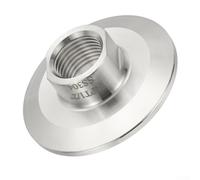 Adattatore a tre morsetti da 2 pollici con filettatura femmina NPT e ghiera da 64 mm, raccordo sanitario in acciaio inossidabile 304 per alimenti, latticini e bevande