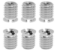 Adattatore a vite filettata LUORNG 6 pezzi 1/4"-20 femmina a 3/8"-16 maschio Easy Mount Convert vite adattatore per treppiede DSLR monopiede, 1/4" a 3/8" adattatore per filettatura treppiede