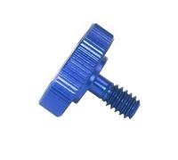 Adattatore a vite maschio-femmina da 1/4" for treppiede, attacco a slitta, supporto flash tipo L for fotocamere reflex. Confezione da 5(5pcs blue)