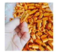 Adattatore a vite per asta in lega d'oro, lunghezza 31 mm, 37 mm | Design filettato preciso, fissaggio stabile e sicuro, impedisce l'allentamento, opzioni da 31 mm e 37 mm