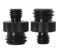 Adattatore a vite per treppiede filettato da 3/8" maschio a 5/8" maschio LUORNG 2 pezzi da 3/8 a 5/8-11, convertitore di filettatura di montaggio standard a doppia faccia per montaggio a gabbia della