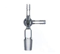 Adattatore a vuoto del laboratorio congiunto 24/29 con connessioni for tubi da 8 mm Strumento di vetro rubinetto, Utilità universale