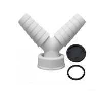 Adattatore a Y per tubo di scarico della lavatrice, connettore per tubo da 2,5 cm e 3,8 cm, per lavanderia, raccordo a T in plastica, 90 x 80 x 31 mm