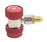 Adattatore AC Quick Connect per sistemi R134A progettato per l'integrazione del cluster di manometri e l'uso sul campo HVAC (alta tensione rossa)