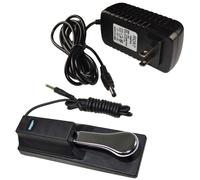 Adattatore AC + Sostenere Pedale Per Casio WK-240 XW-P1 XW-G1 Tastiere