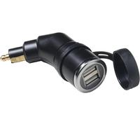 ADATTATORE ACCENDISIGARI DIN DOPPIA PRESA USB Cellular line