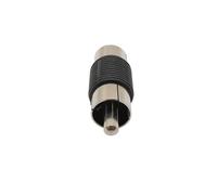 Adattatore accoppiatore maschio-maschio RCA da 2 pezzi Connettore cavo audio video a doppia spina RCA dritto nero