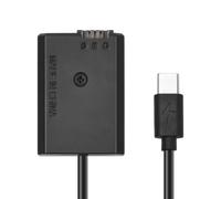 Adattatore accoppiatore USB-C con batteria fittizia NP-FW50 e cavo Type-C per Sony Alpha A5000 A5100 A6000 A7 A7II RX10 NEX Series