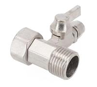 Adattatore acqua di alimentazione RO da 1/2 "a 1/4" con valvola a sfera di intercettazione rubinetto alimentazione osmosi inversa Tee B tubo acqua calda fredda