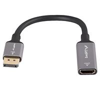 Adattatore AD-DP-HD-02 connettore Displayport, presa HDMI 0,2 m argento LANBERG