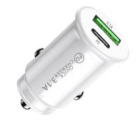 Adattatore adattatore per caricabatterie da auto, adattatore per caricabatterie da auto USB, telefono cellulare a pagamento A+C portatile USB PDP CHRB A+C Mini caricabatteria da auto PD ricarica