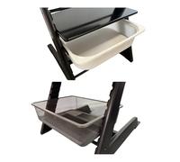 Adattatore adatto per Stokke Tripp Trapp e compatibile con cestello Ikea Trofast e scatola in cubo (bianco, cestello metallico)