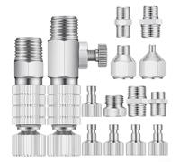 Adattatore aerografo a sgancio rapido, per sistemi Iwata Sparmax Pointzero, kit di 14 connettori per compressore