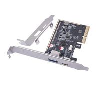 Adattatore aggiuntivo di espansione PCIExpress 3.0x2 a due porte USB3.1 PCIe Card PCIe Trasferimento dati ad alta velocità e compatibilità USB PCIe