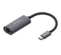 Adattatore AISENS A109-0709 da USB-C a RJ45 1000 Mbps, 15 cm, grigio, Plug&Play