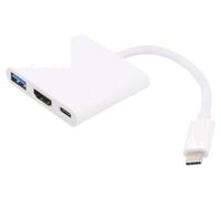 Adattatore AK-AD-57 USB 3.0, USB 3.1 nichelato 0,2 m colore: argento AKYGA