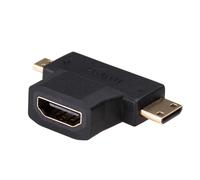 Adattatore Akyga AK-AD-23 HDMI/F - miniHDMI/M - microHDMI/M