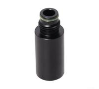 Adattatore Alluminio Nero per Inflazione 70mm Adattatore Alluminio | Doppia filettatura maschio/ per femmina, compatibile G1/2-14, ideale per regolatori e gonfiatori, non NPT
