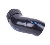 Adattatore Alphacool a doppio angolo con rotazione di 45º da G1/4" filettatura esterna a G1/4" filettatura interna Nero