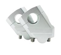 Adattatore altezza manubrio Supporto Di Montaggio In Alluminio Per Rialzo Manubrio Moto Base Ricambio Per Per CB500X NC750X Regolabile(Argento 2)