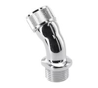 Adattatore angolare a gomito a 45 gradi per soffione doccia con prolunga per cambio direzione compatibile con connettore cromato raccordi doccia standard maschio-femmina UK per regolazione flusso in