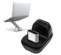 - Adattatore angolare - Adattatore in metallo, a forma di U compatto | Adattatore ad alte prestazioni con supporto 8K, funzione di ricarica rapida con 100 W di potenza per notebook, console di gioco