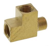Adattatore angolare distributore a T con struttura in ottone e filettatura M10x1 adatto per retrofitting Per sensori di pressione olio su veicoli con filettatura corrispondente per pressostato olio