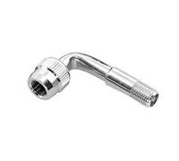 ADATTATORE ANGOLARE V (90 GRADI) PER VALVOLA RUOTA ARGENTO (12028)
